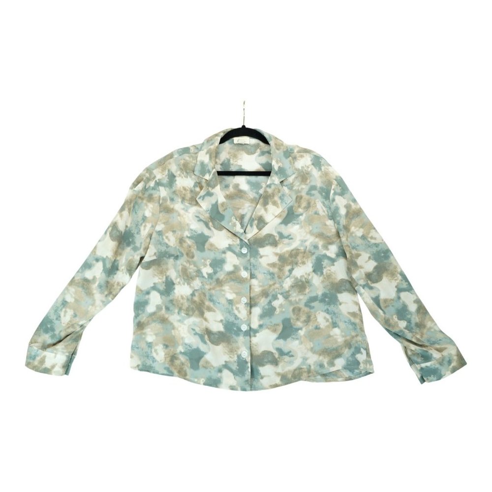 Lena Long‎ Sleeve Shirt Women's Size Small Polyester